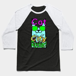 clash cat city Rocker 1977 Baseball T-Shirt